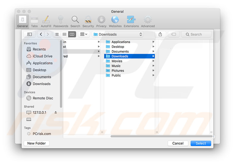 Change Default Download Folder Mac Os